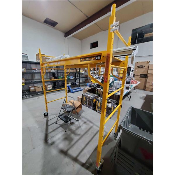 NEW Metaltech 6'L Rolling Bakers Scaffolding