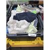 Image 1 : Bin of Assorted Camping Linens