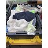 Image 1 : Bin of Assorted Camping Linens