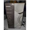 Image 2 : Herringbone 12 Piece Dinnerware Set - Dishwasher and Microwave Safe  - White