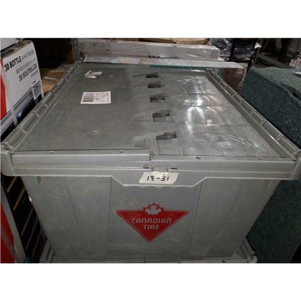 Canadian Tire Interlocking Closure Lid Storage Tote