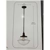 Image 2 : UberHaus 1 Light Pendant Fixture Oil rubbed bronze finish w/ clear glass shade