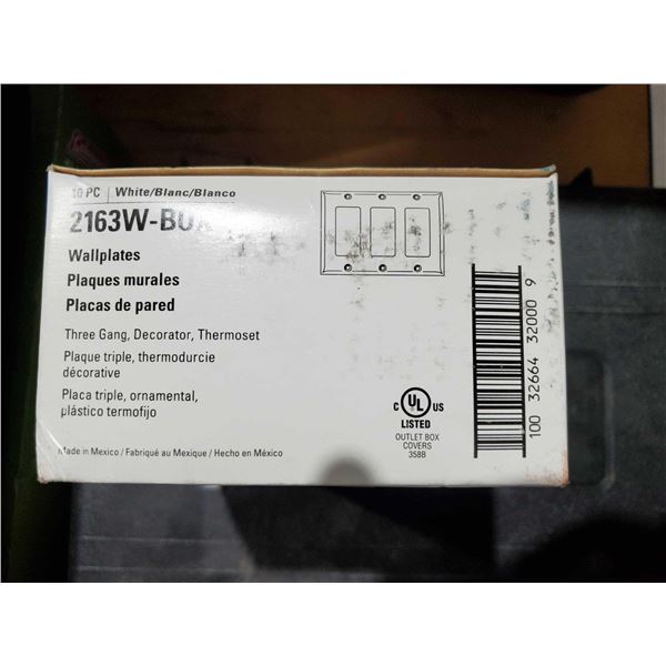 Eaton 2163WBOX Wallplates  - Lot of 10