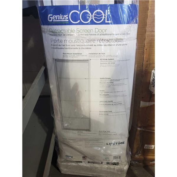 NEW Genius Cool Retractable Screen Door (6ft 8in)