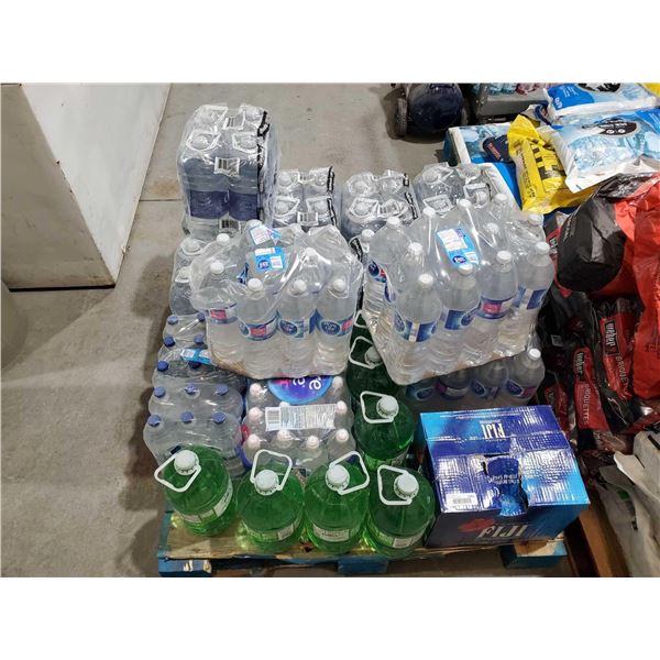 Pallet Lot of Assorted Bottled Water