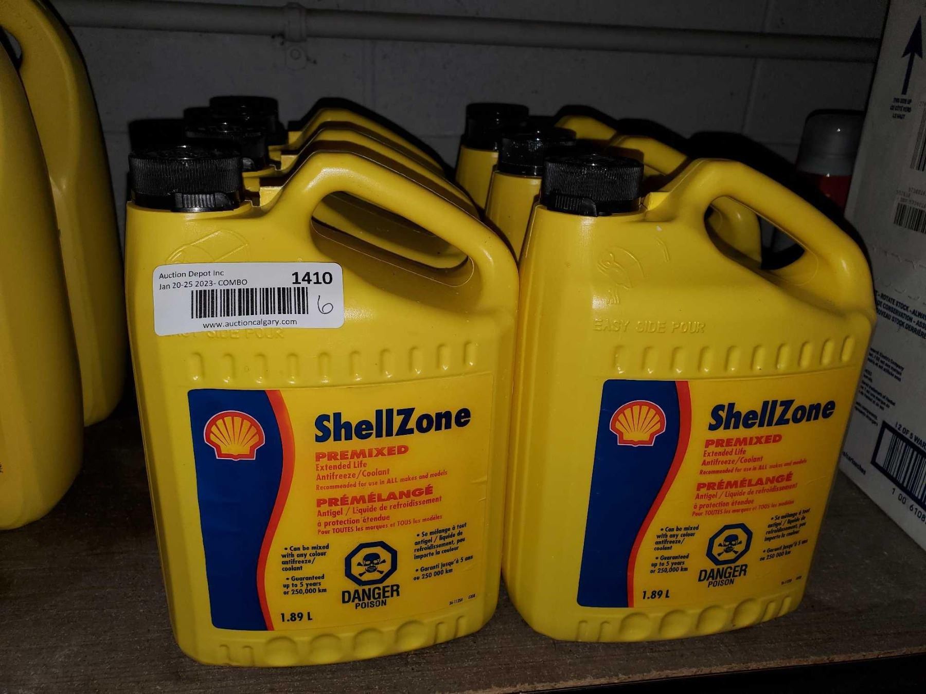 Shell Zone Premixed Extended Life Antifreeze/ Coolant 6x1.89L