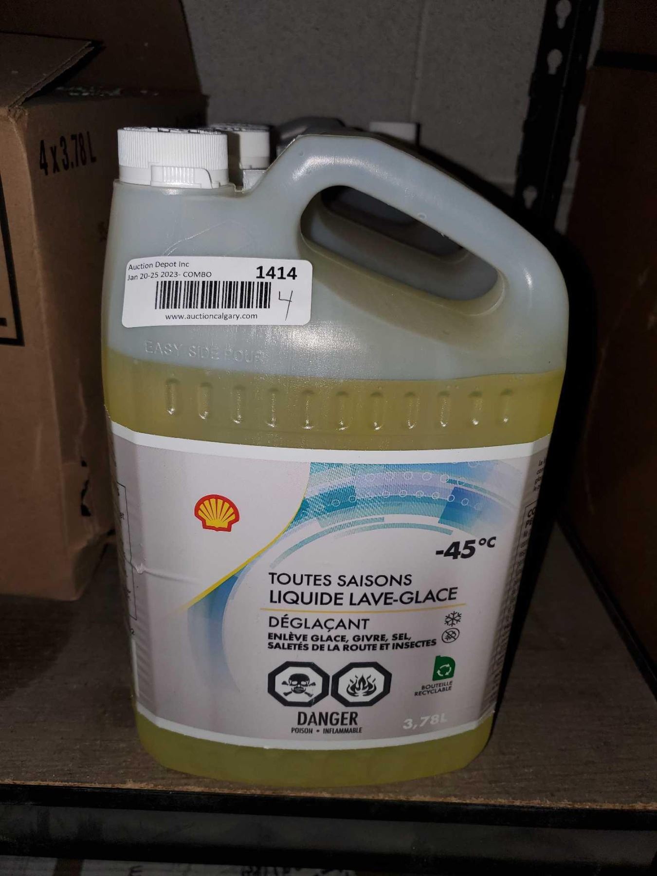 Shell All Season Windshield Washer Fluid -45°C 4x3.78L