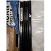 Image 2 : Knape & Vogt 80 BLK 72-XCP10 Bracket Black Steel Regular Duty 16 Ga. 72" Lot of 3 5 packs