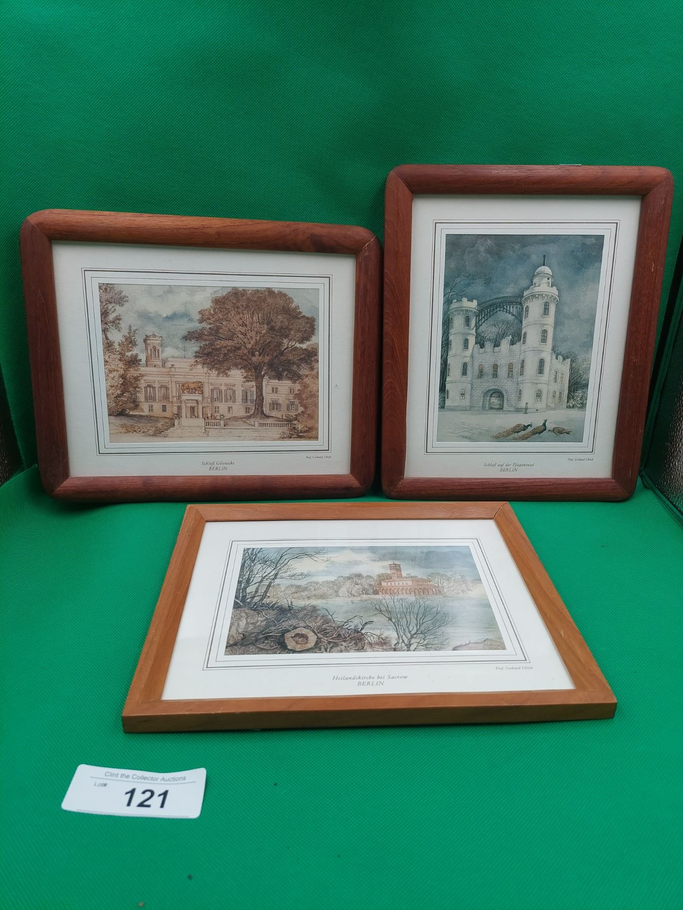 COLLECTION OF SIX FRAMED GERMAN DRAWINGS