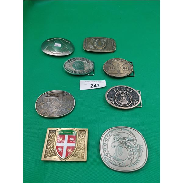 VARIOUS VINTAGE BELT BUCKLES