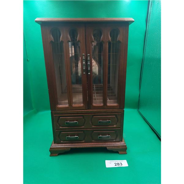 QUAINT LITTLE CHINA HUTCH JEWELRY BOX