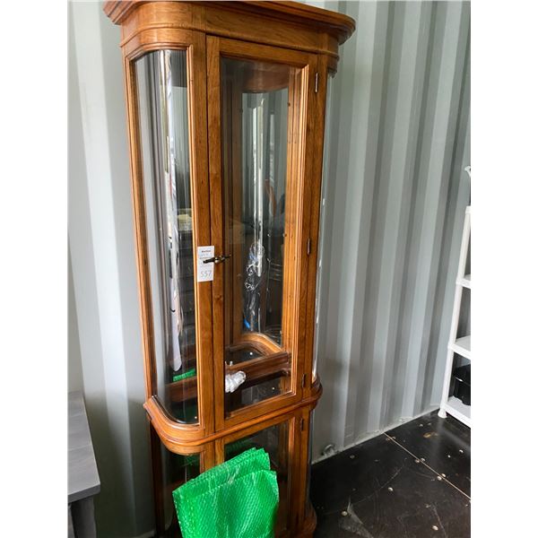 Glass Curio Cabinet Cat C