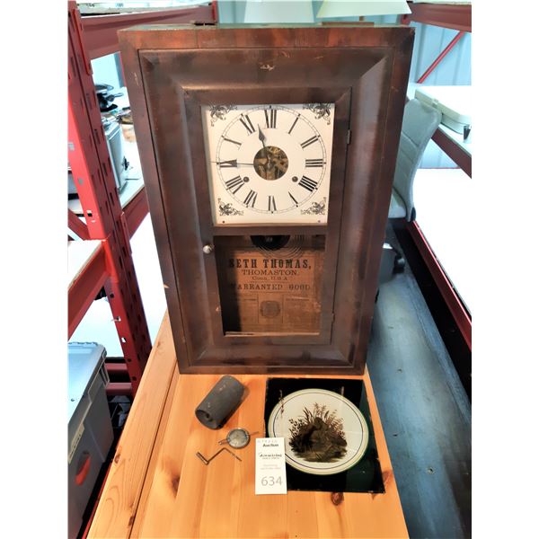 Antique Wall Clock Seth Thomas Cat A