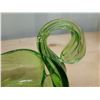 Image 3 : Green Glass Swan Dish Cat A