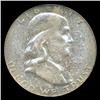 Image 1 : 1957 Franklin Half Graded MS66 PCGS with FBL Great Toning (COI-4910)
