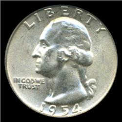 1954 Washington 25c Quarter Coin Graded PCGS MS65 (COI-5327)