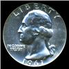 Image 1 : 1961 Washington 25c Proof Quarter Coin Graded ICG PR70 (COI-5359)