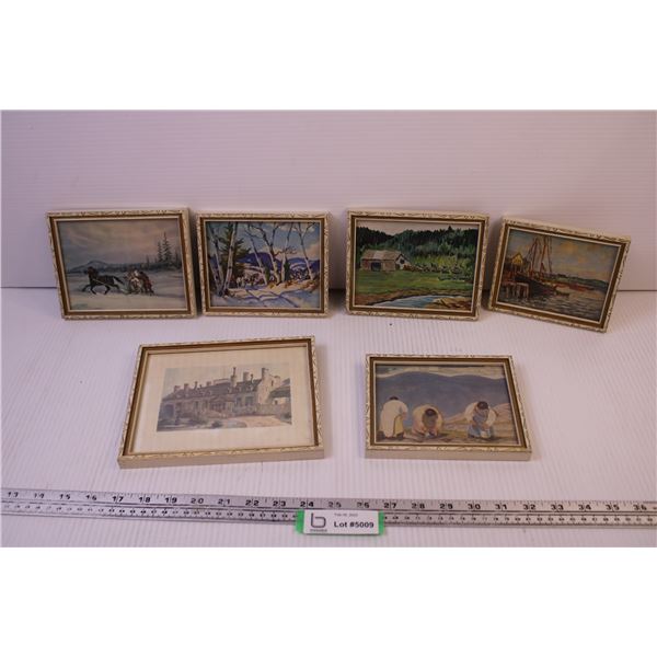 (6) Small Framed Pictures