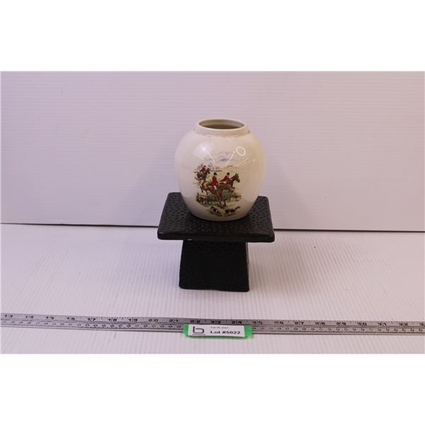 Candle Stand and Vase (Bristol Pottery England)