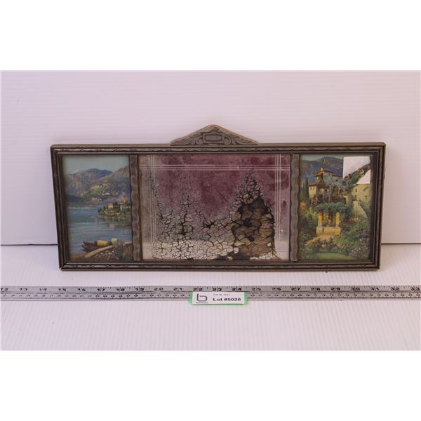 Vintage 3-Panel Mirror