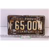 Image 1 : 1952 Saskatchewan Farm Plate