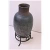 Image 2 : Raku Pottery Vase on Stand