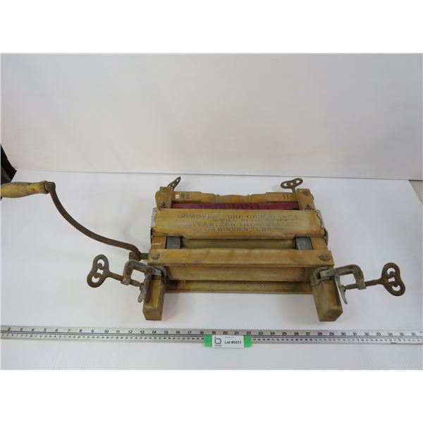 Vintage Warranty Wash Tub Wringer