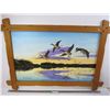 Image 1 : *Canvas Painting of Canadian Geese (signed 24" x 37")