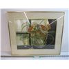Image 1 : *Framed Flower Print Under Glass