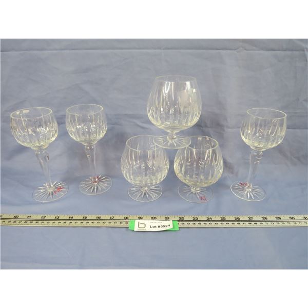 (6) Crystal Glasses