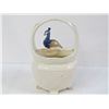 Image 2 : Ceramic Peacock Vase Basket
