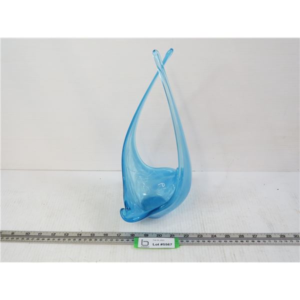 Art Glass Dish (13 1/4" Tall)