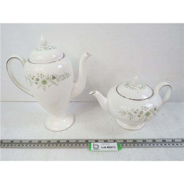 Wedgewood Bone China Teapot & Coffee Pot