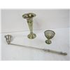 Image 2 : Collector Spoons - Metal Egg Cup - Candle Holder - Candle Snuff - Metal Bowl/Dish - Metal Container 