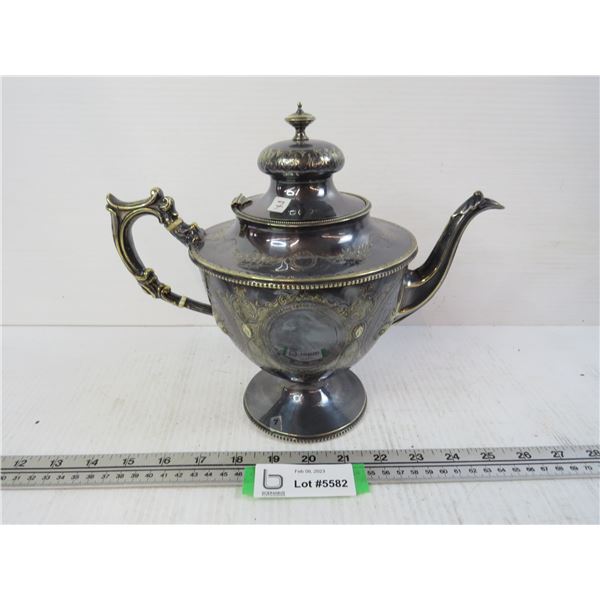 Ornate Metal Teapot