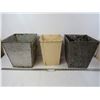 Image 1 : *(3) Metal Waste Paper Garbage Cans