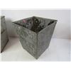 Image 3 : *(3) Metal Waste Paper Garbage Cans