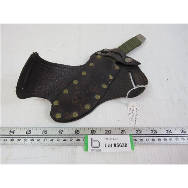 Home Forged Cable Damascus Knife & Case