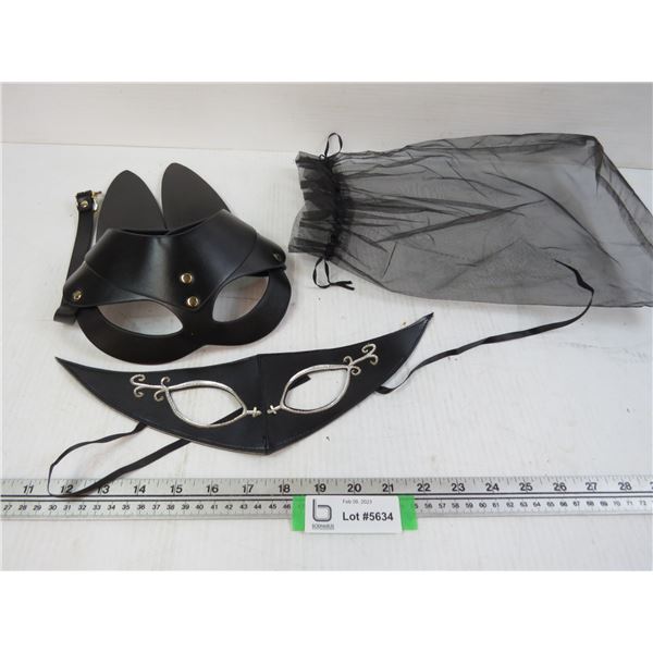 (2) Leather Masks