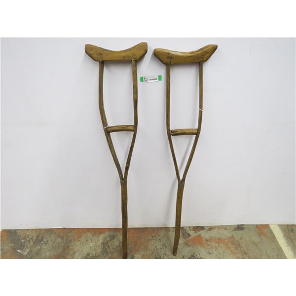 *Vintage Home Made Crutches