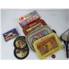 Image 3 : Vintage Hair Clipper - Wallet - Small Tin Trays - Wooden Matches - Misc Items