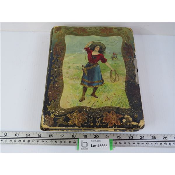 Antique Photo Album - (Signed Sept.13th 1908)