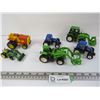 (6) Toy Tractors - (1) Tonka - (1) John Deere - (4) Misc