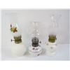 Image 2 : (3) Miniature Oil Lamps