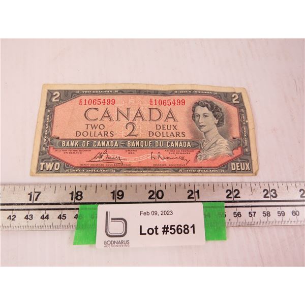 1954 Two Dollar Bill