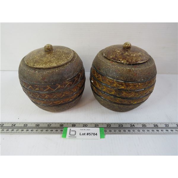 (2) Ceramic Containers?