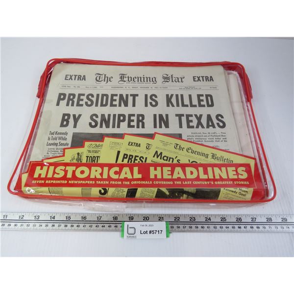 Reprinted Historical Headlines