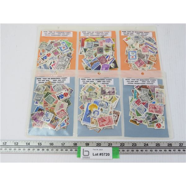 (6) Sets of Stamps (old & new)