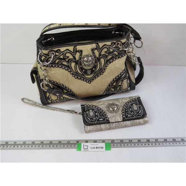 Decorative Purse & Matching Wallet