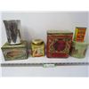 (5) Vintage Tins